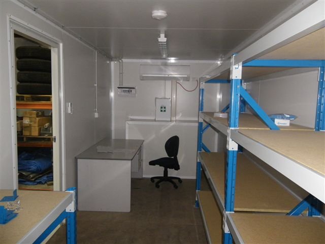 office with shelves