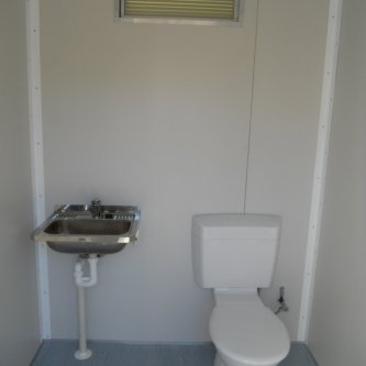 Comfort room with hand basin