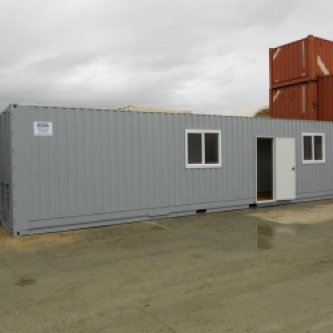New 40' Site Container with Storage Space - Grey