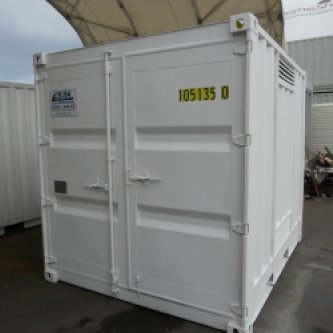 10 foot insulated dangerous goods container - front cargo doors