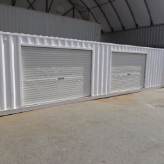 Partitioned Storage Section with Roller Doors