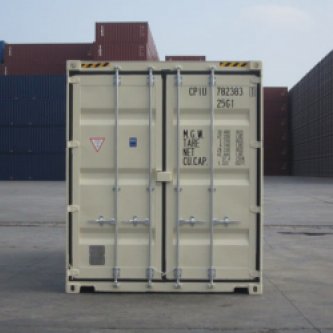 20' High Cube Container End View