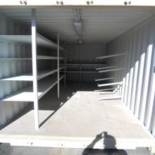 front view of pipe racks & shelving