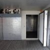 Refrigerated Shipping container partitioned into Freezer / Chiler - internal partition door open